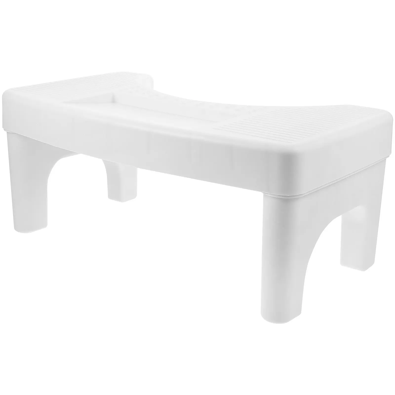 Bathroom Stool Toilet Stool White Plastic Footstool Non-Slip Seat Cushion Multi-Function for Pooping Adults Shower Chair