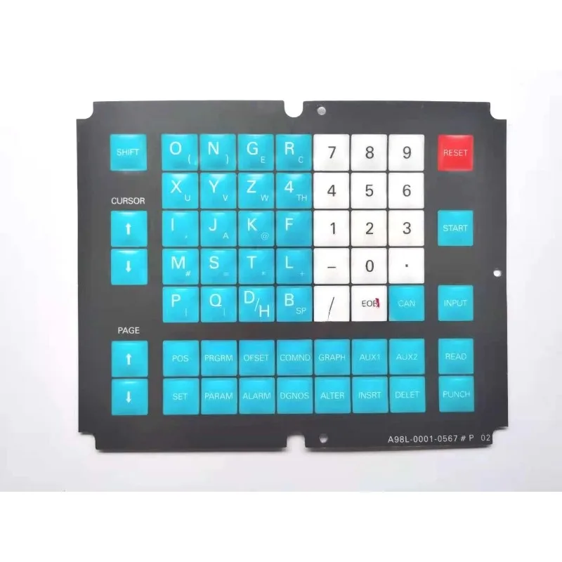 1pc CNC Membrane Keypad buttons A98L-0001-0567 #P Button Film Button Panel Protective Film for Fanuc Machine Operator Panel