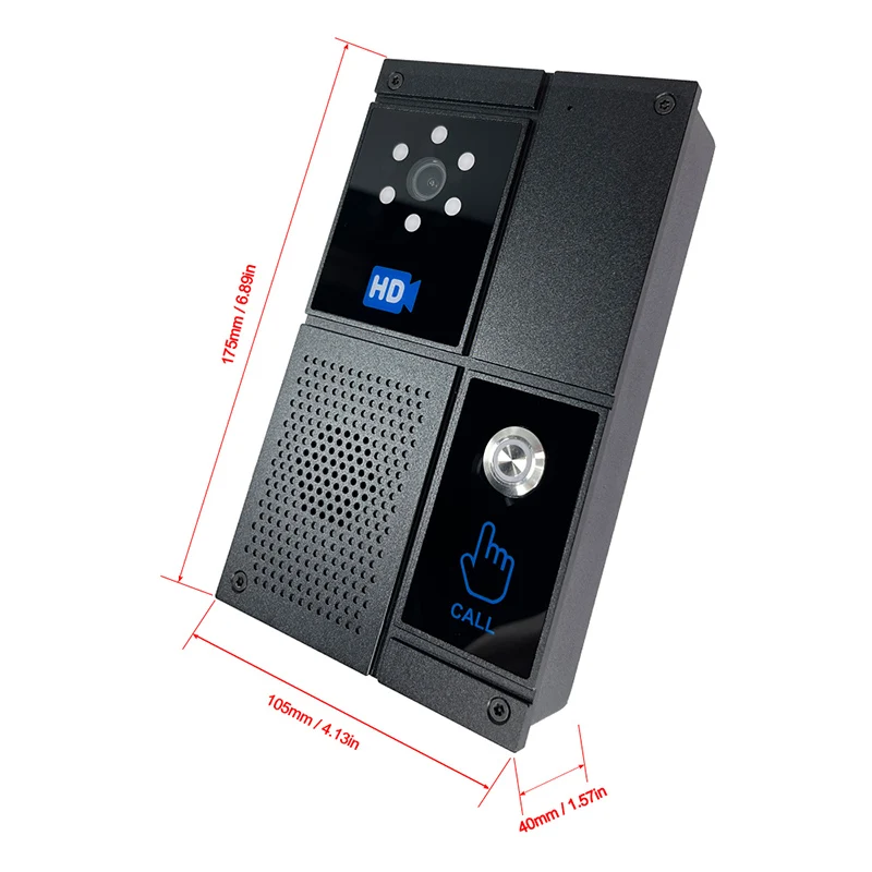 Smart SIP HD Video Intercom Touch Screen Waterproof Doorbell for Office Home Device Control Anti Strike System Night Vision