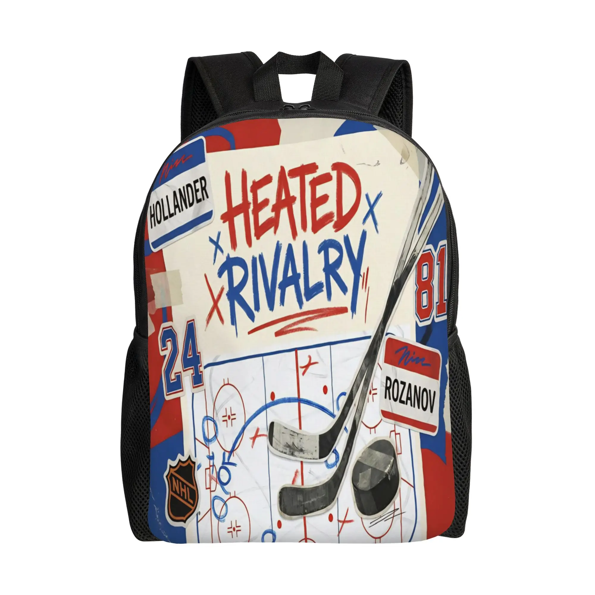 

Heated Rivalry Backpack for Men Women Casual High School Hiking Travel Daypack Hockey Romance College Shoulder Bag Gift