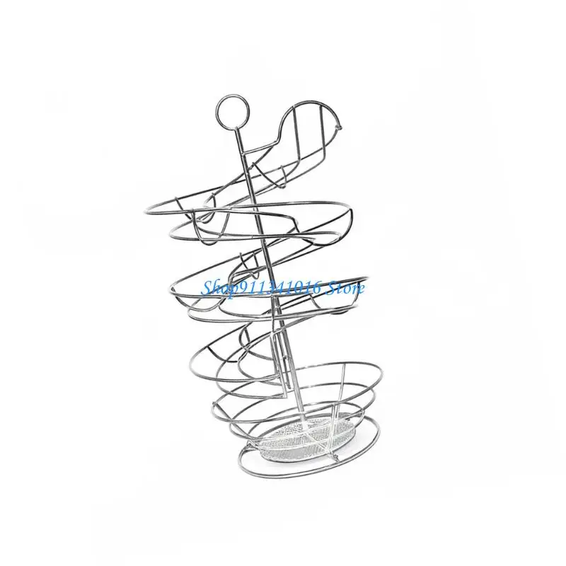 Durable Iron Helical Eggs Rack Construction for Long Time Use in Household Kitchens Providing Reliable Storage