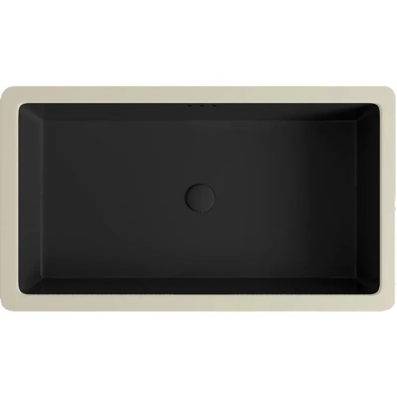 

Matte black under-counter basin, embedded square ceramic washbasin