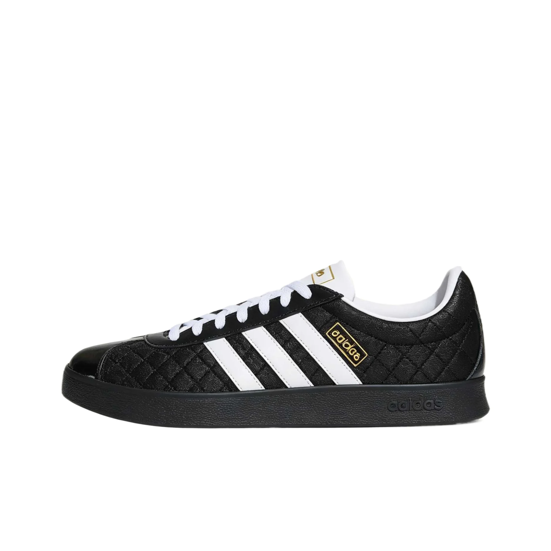 Adidas VL Court German Army Trainers Unisex Low Top Black/White/Gold LB5798