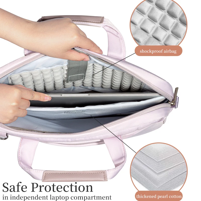 Laptop Bag 13 14 15.6 inch for Women Notebook Shoulder Handbag Briefcase for Macbook Air Pro 13 15 16 Huawei Xiaomi Dell HP Acer