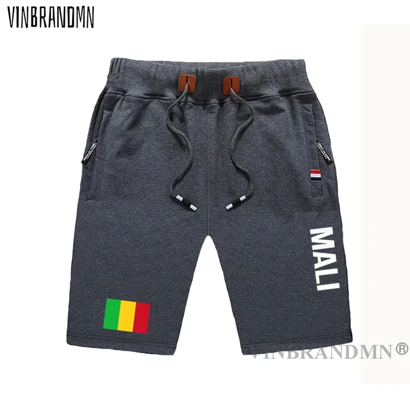 Republic of Mali mens shorts beach man men's board shorts flag workout zipper pocket sweat bodybuilding 2021 cotton MLI Malian