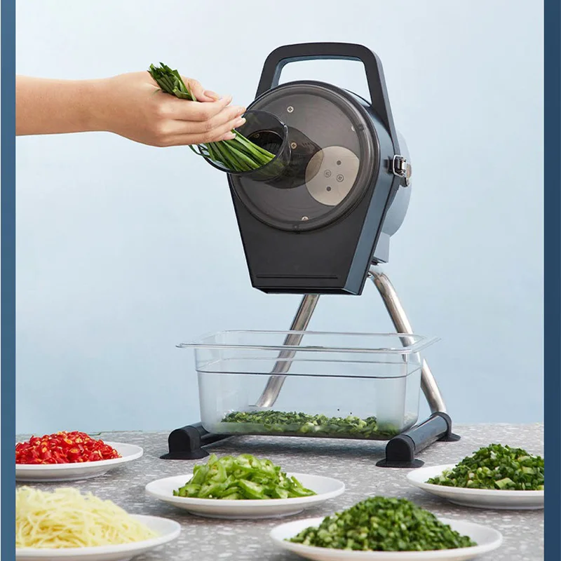 상업용 다기능 야채 커터, 양파, 고추, 당근 커터, 생강, 마늘 슬라이서, 주방 반찬 커터