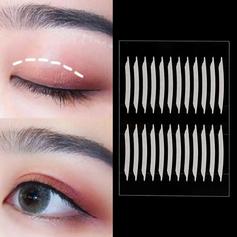 240Pair Transparent Invisible Double Eyelid Tape Self-Adhesive Eyelid Sticker Magic Big Eyes Eyelid Tape Makeup Tool Accessories