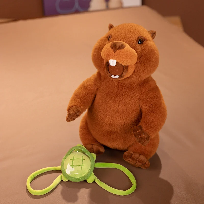 30cm realista marmota mochila animais brinquedos de pelúcia simulação marmota boneca de pelúcia recheado criança aniversário presente criativo casa escritório decoração