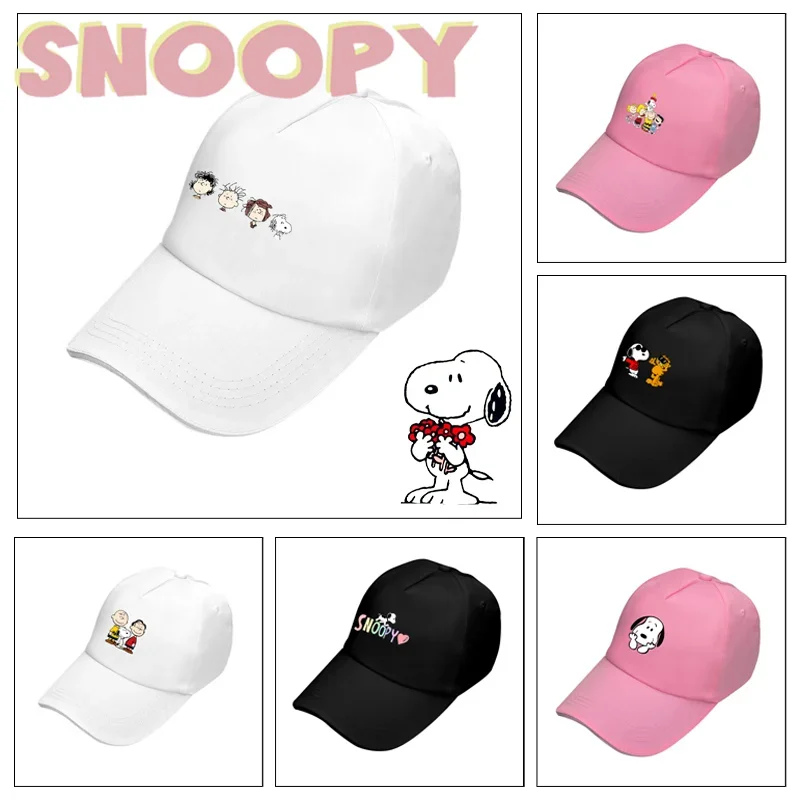

Хлопковая бейсболка Snoopy, модные спортивные кепки для улицы, Мультяшные регулируемые мужские и женские повседневные солнцезащитные кепки, летние шляпы от солнца