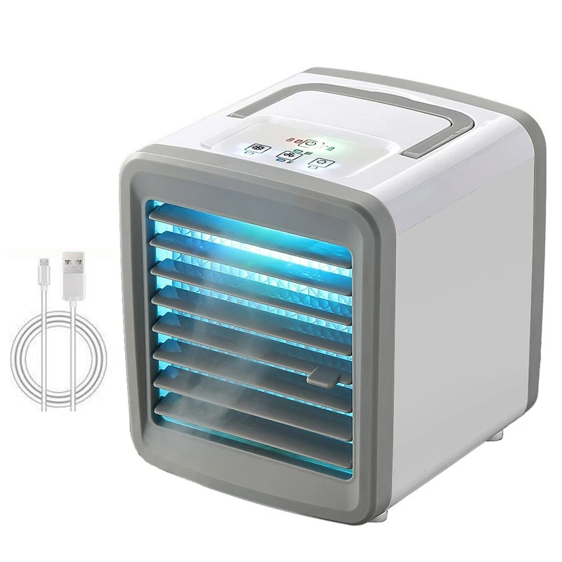 Conditioner Air Cooler Mini Fan Portable Air Conditioner for Room Home Air Cooling Desktop USB Air Conditioning Fan A