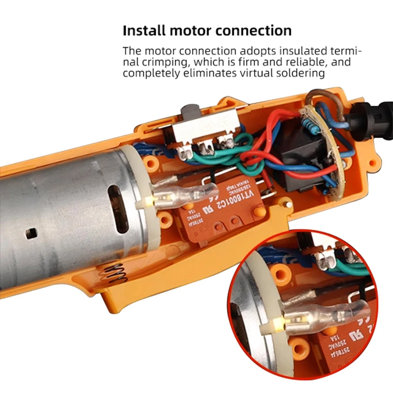 802 6mm Handheld 220V Plug-In Electric Screwdriver Multifunction Straight Handle Semi-automatic Adjustable Speed