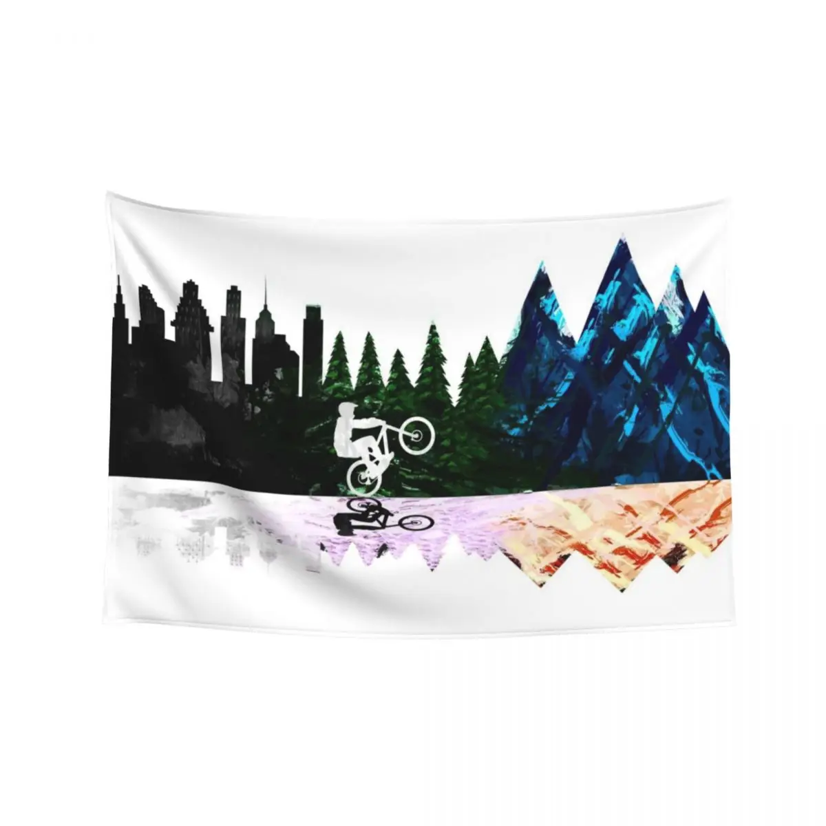 

Go To The Mountains Tapestry Wallpaper Room Decoration Korean Style Bathroom Decor Wall Carpet Tapestry