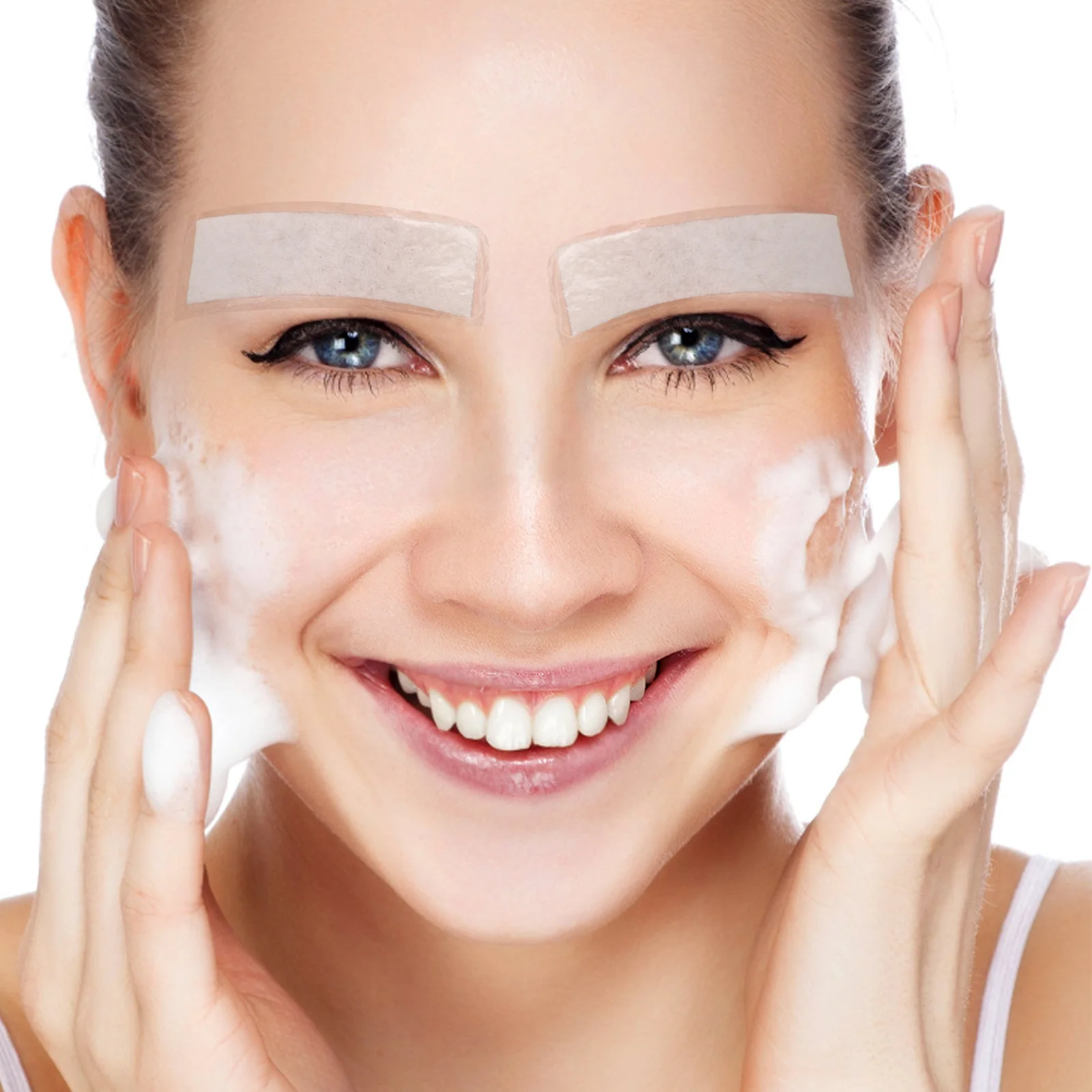 Parche impermeable de 20 piezas, tela no tejida transpirable, envoltura para la nariz, lavado de cara, resistente al sudor, alta adherencia