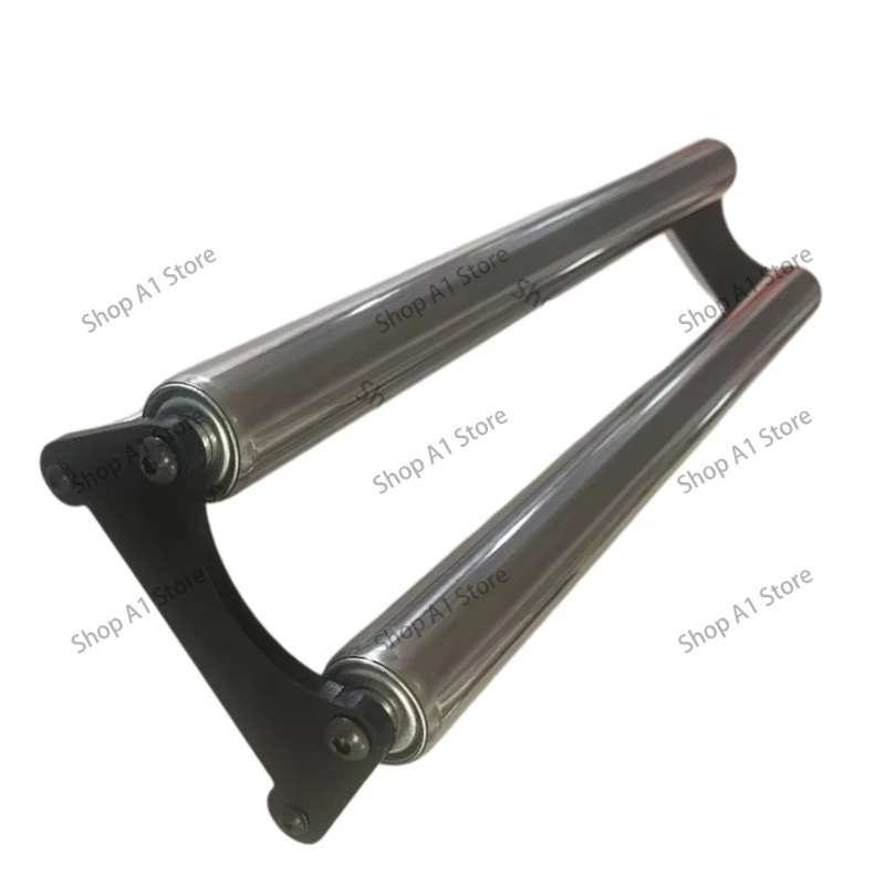 50CM Graphic Media Cutting Support Stand, Stainless Steel Roll Dispensing Rack for Advertising Film & Vinyl Banner Material
