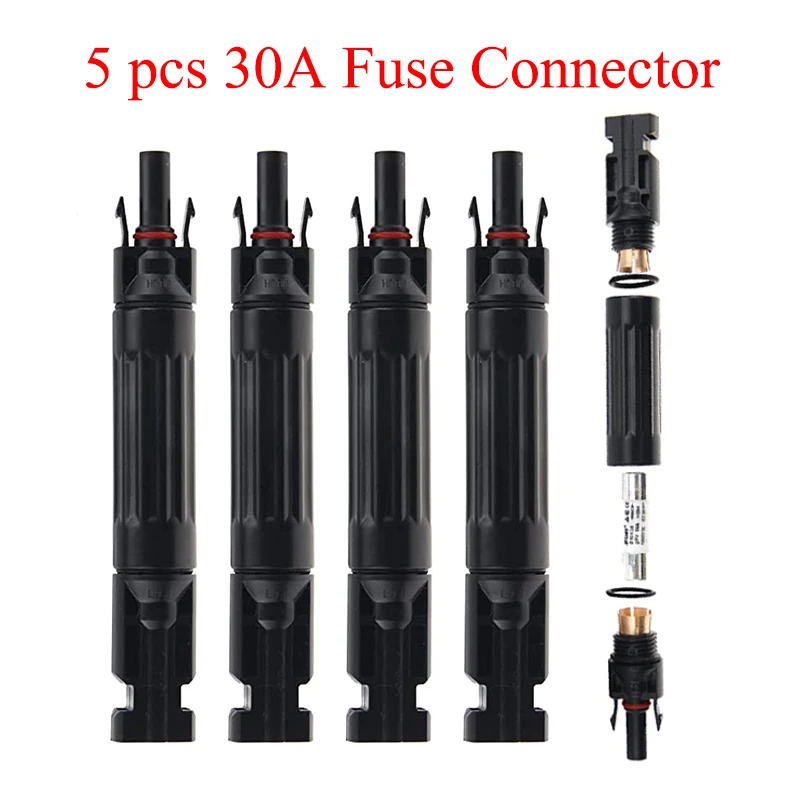 Male and Female Solar Panel Cable Connectors Waterproof Seal Ring Connector Y /T Branch Parallel for Solar system use