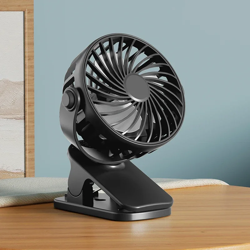 Portable Rechargeable Clip Fan Rotatable Hanging Fan with Night Light Air Cooler for Outdoor Camping Ventilador