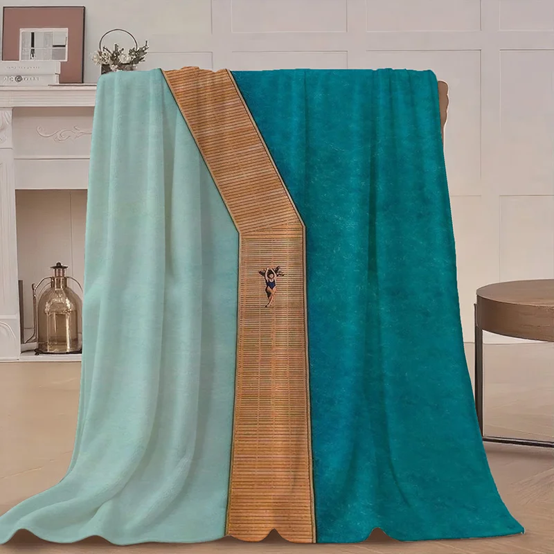 Plank Road Aerial Photography Themed Blanket - Soft Wrinkle-Resistant All-Season Bedspread Suitable for Home, Camping, Picnic