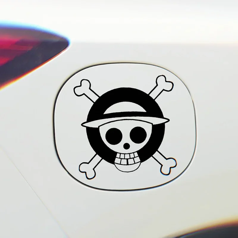 Car self-adhesive stickers, pirate anime fun decorations, fuel tank cap, windshield, bumper, trunk, motorcycle, laptop