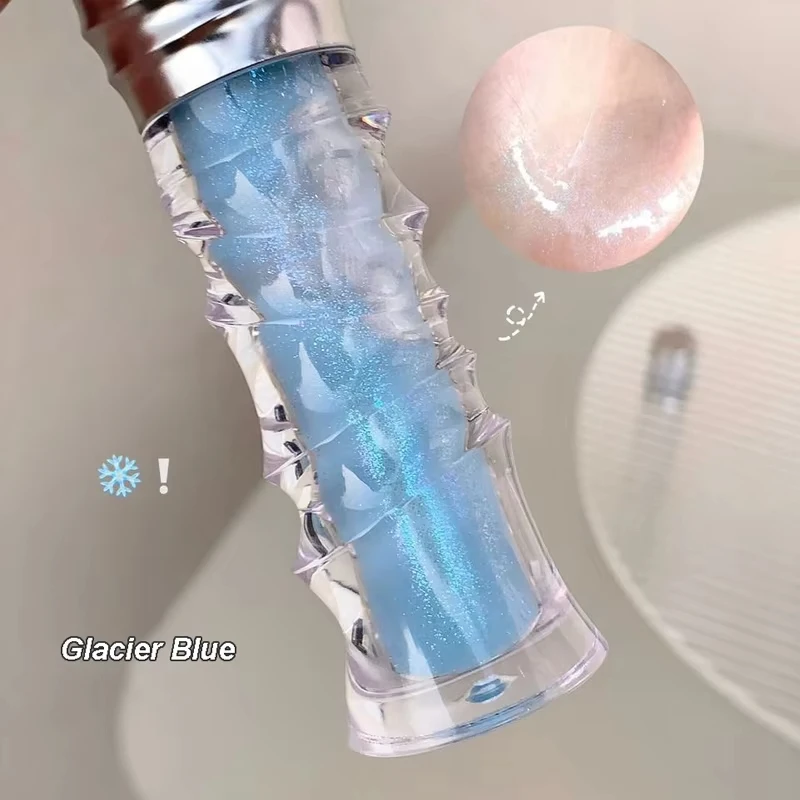 Mirror Lip Gloss Sexy Plump Purple Water Transparent Lip Glaze Shimmering Glass Moisturizing No Sticky Jelly Liquid Lipstick Oil