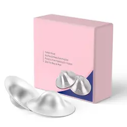 Hot Soothing Nipple Shields Healing Silver Breastfeeding Essentials Easy to Use Original Nipple Covers for Nursing Newborn