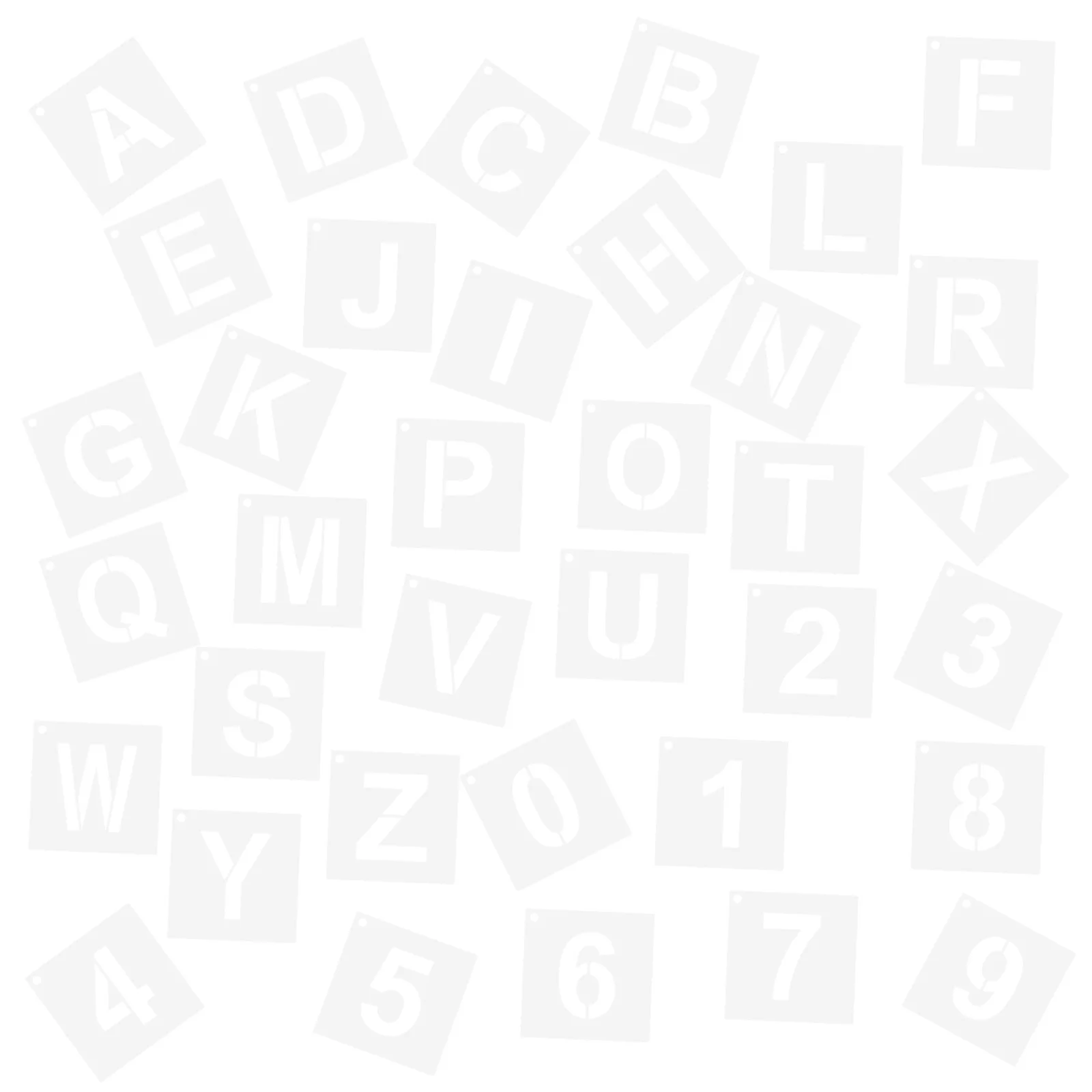 

36Pcs Letter Stencils Reusable Durable Alphabet Templates for Wall Painting Craft DIY Art Projects Kids Birthday Halloween