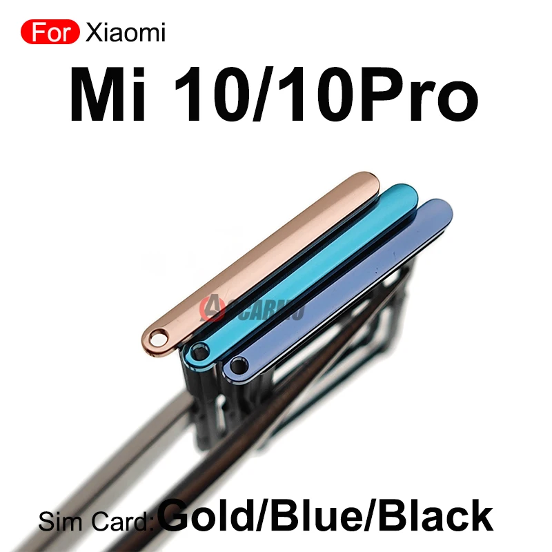 For Xiaomi 10 Pro 10T Mi 10Pro 10t SIM Card Sim Tray Holder Adapter Socket Replacement Parts