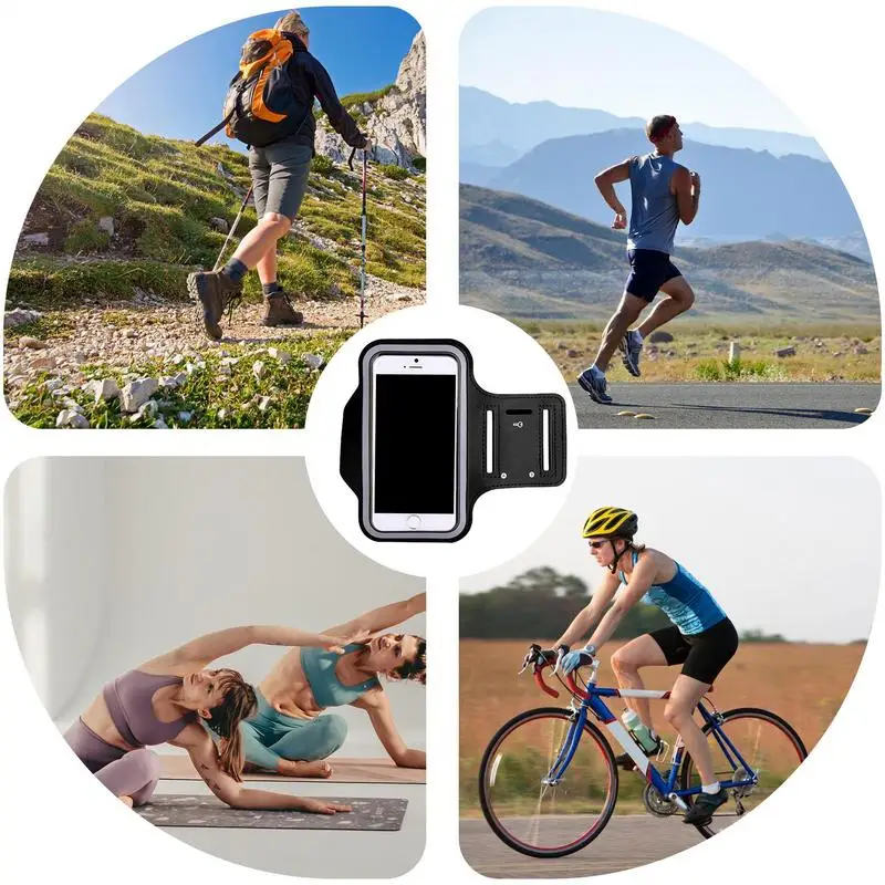 Держатель для телефона на руку для бега, водонепроницаемый браслет на руку для телефона, светоотражающая регулируемая легкая противоударная сумка для хранения