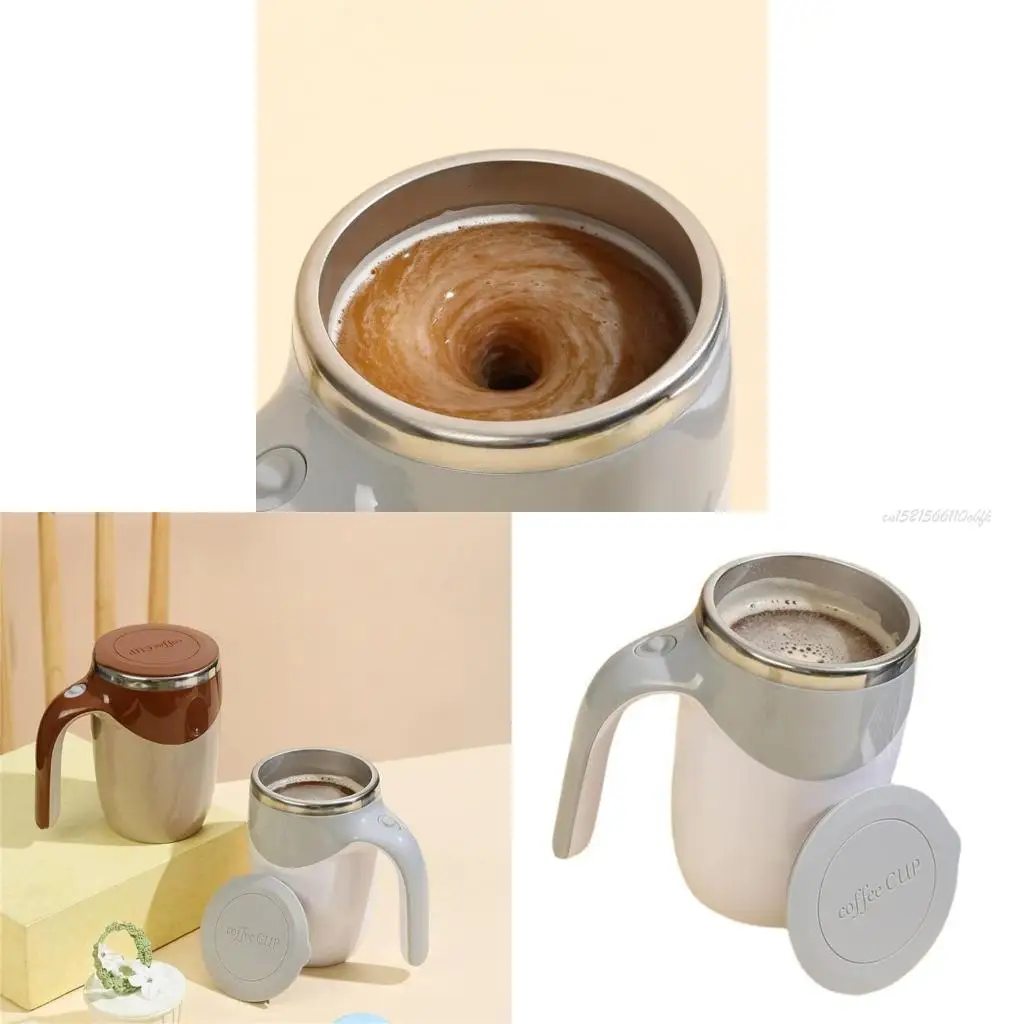 27RB القدح التلقائي القدح القابل لإعادة شحن الفولاذ المقاوم للصدأ مزج كوب لقهوة حليب