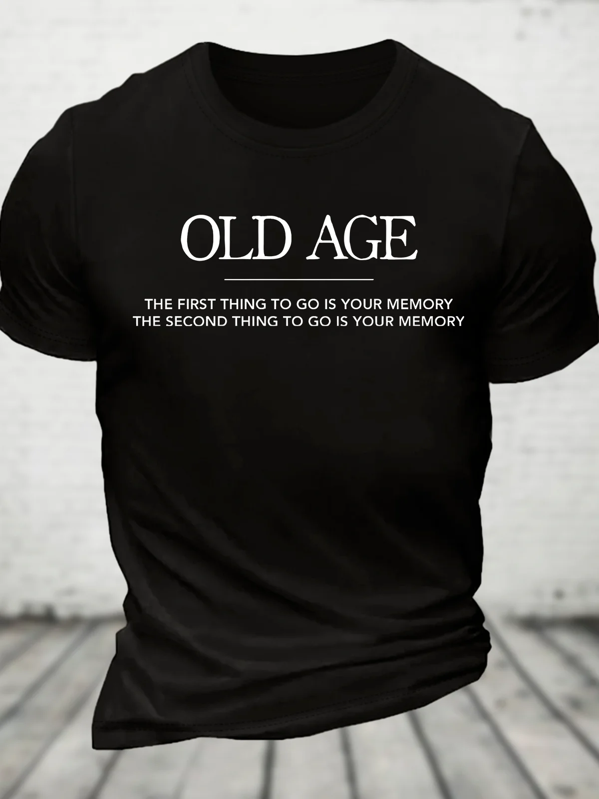 

Old Age - The First Thing To Go Is Your Memory Хлопковая футболка