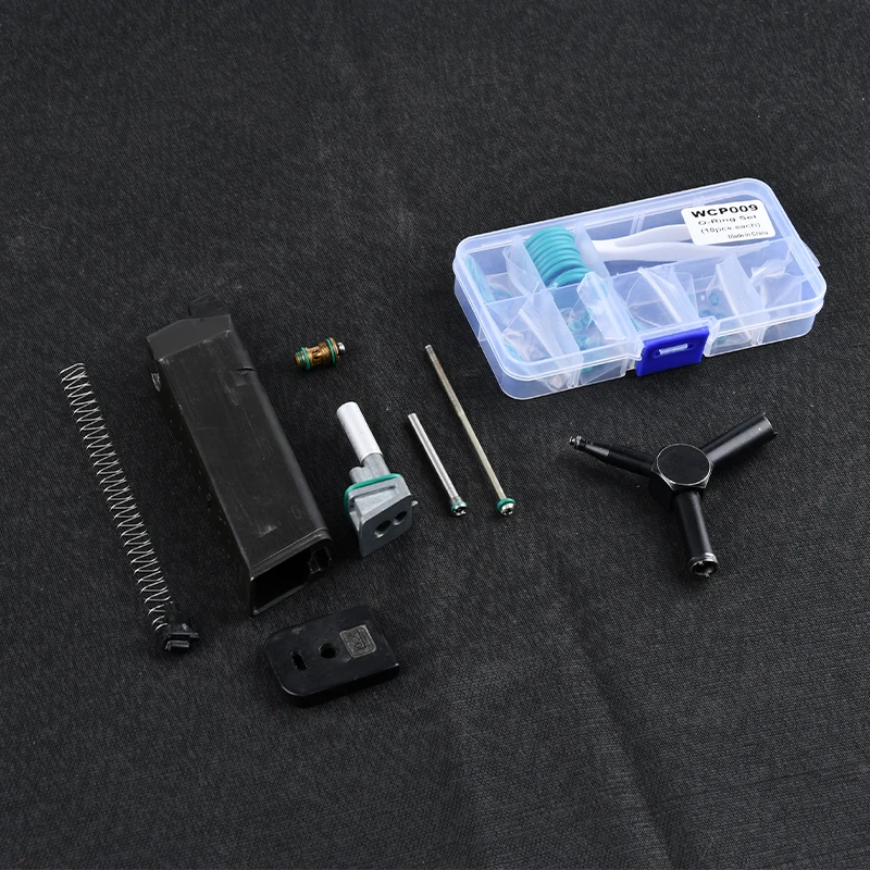 Juego de juntas tóricas de silicona planas verdes para reparación de pistola de juguete Glock G17 G19 GBB Marui TM, herramientas de mantenimiento de pistola de aire compatibles