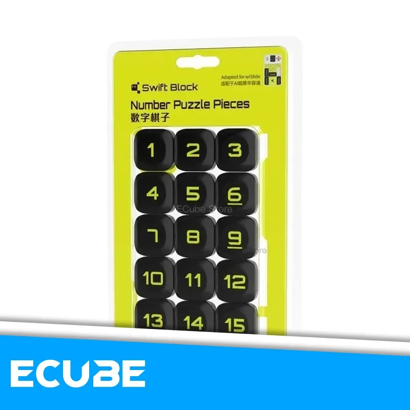 [ECube] GAN Swift Block WiSlide AI Smart Sliding Klotski Game Cube Number Puzzle Pieces Puzzle Toys For Playing Wah Rong Road