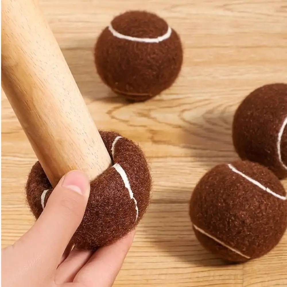 

4pcs Non-Slip Table and Chair Covers Mute Easy Installation Furniture Table and Chair Covers Wear-Resistant Tennis Ball Shaped