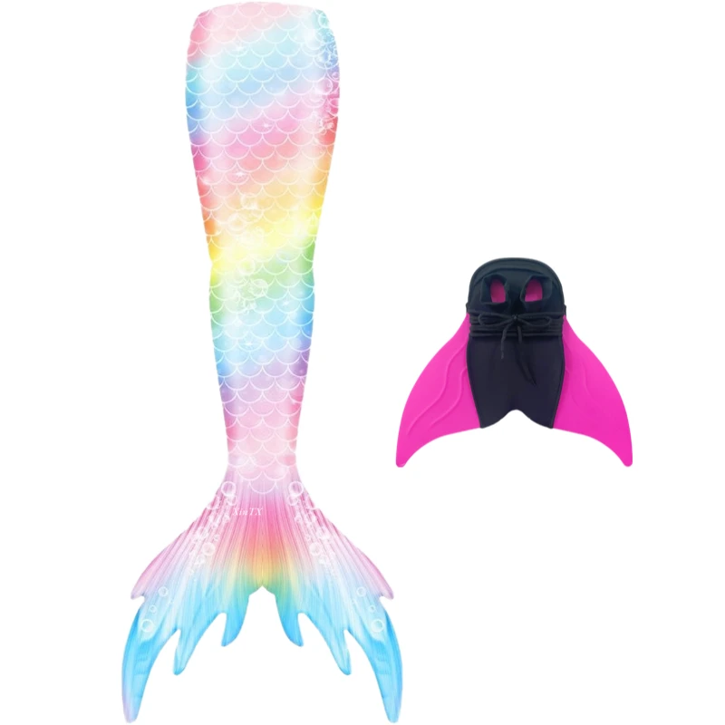 Meerjungfrau Schwänze Elastizität Bade bekleidung kann Mono flosse für Kinder Mädchen schwimm baren Schwanz Cosplay Meerjungfrau Kostüme hinzufügen