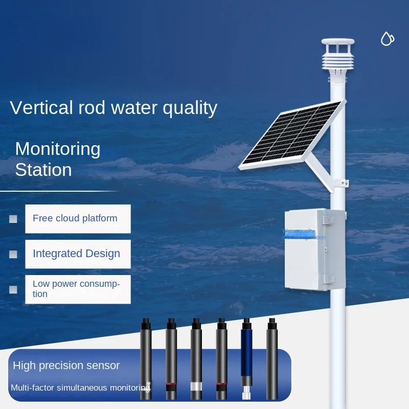 Multi-Parameter Aquaculture Sewage Detection River Cod Ammonia Nitrogen System of Vertical Pole Water Quality Online Monitoring