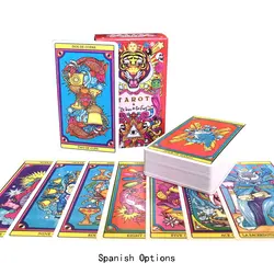 Spanish：Tarot Card Oracle Card Deck Fate Divination Prophecy Card Family Party Game Toy Tarot PDF Guide Spanish Options