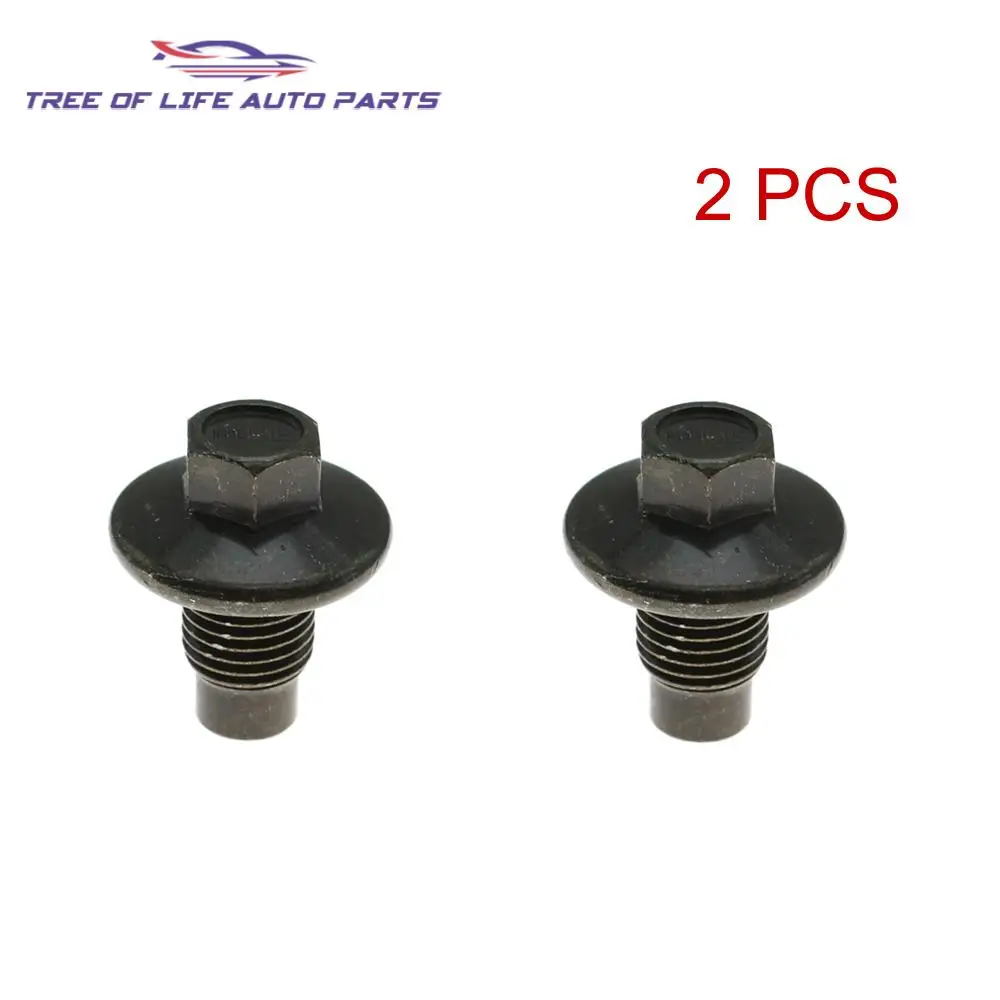 2-Piece M14 X 1.5mm Magnetic Engine Oil Drain Plug – Solid Steel Bolt With Washer