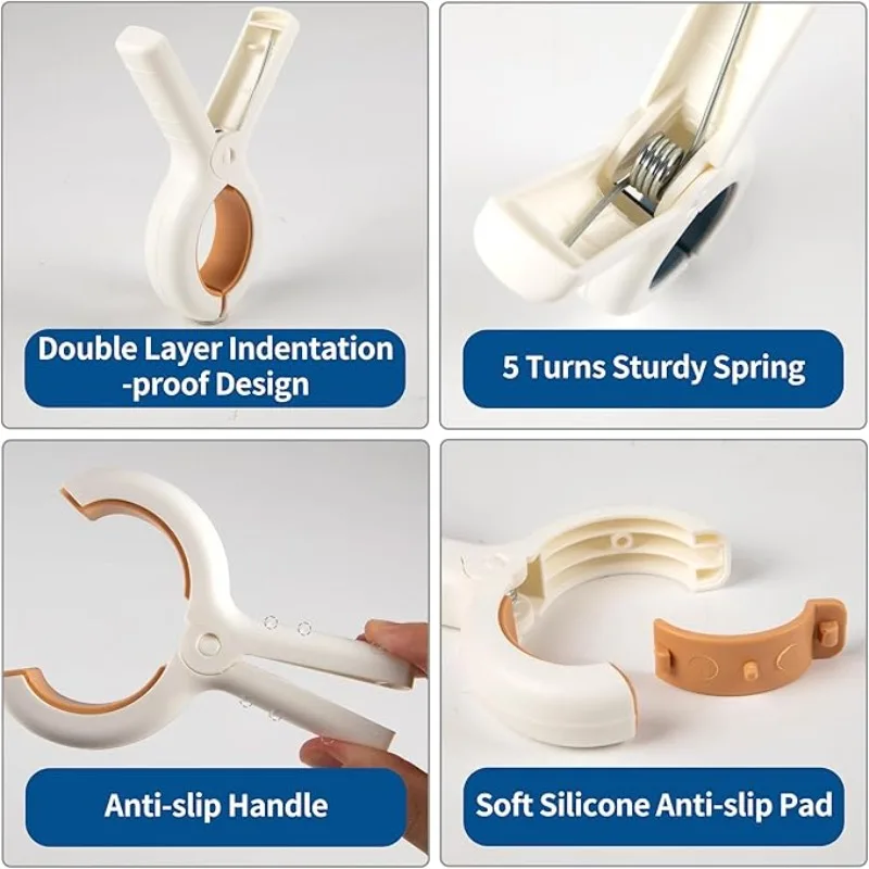 دبابيس الملابس البلاستيكية الثقيلة منشفة الشاطئ مقاطع المحمولة الغسيل مشابك الغسيل يندبروف الملابس أوتاد البطانيات معاطف لحاف كليب