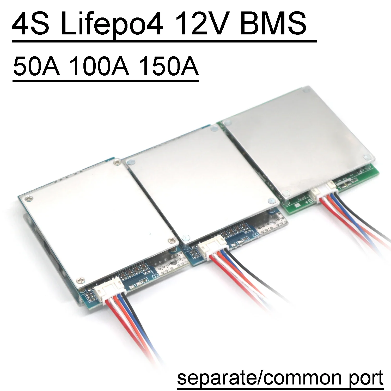 4S 12V Lifepo4 Lithium Battery Protection Board BMS Balance 50A 100A 150A High Current Charging Discharging Cell MOS Start Car