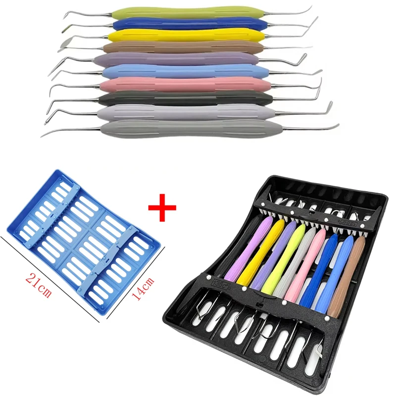 

10Pcs Dental Composite Spatula Set Non-Stick Silicon Resin Filler Instruments for Dentist Clinical Restoration TooL