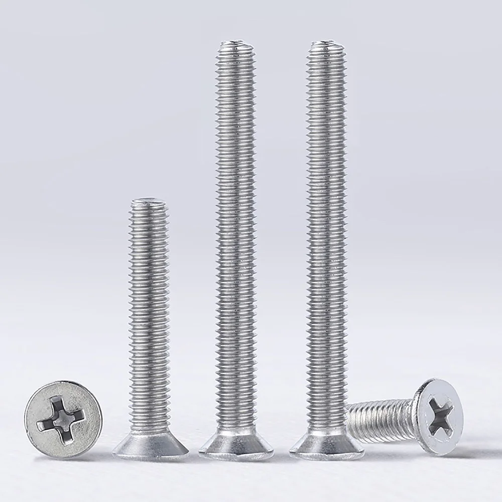 50/100Pcs M1/M1.2/M1.4/M1.6/M2 Verzonken Machine Mini Schroeven Phillips Drive Schroef a2 304 Rvs