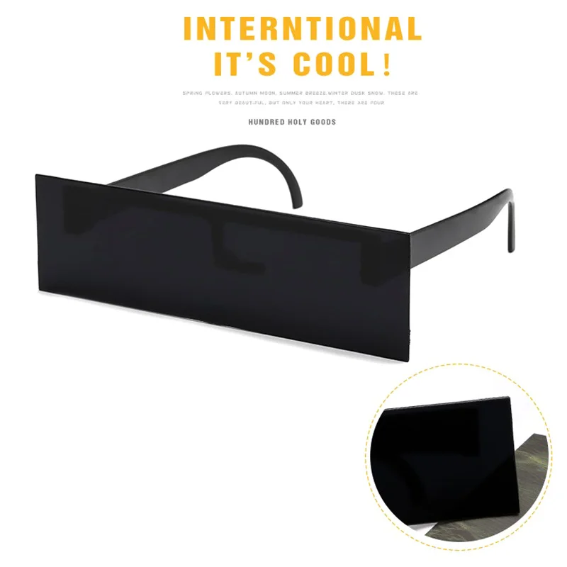 New 1Pc New Fancy Glasses Photobooth Props Censorship Black Eye Covered Bar Internet Sunglasses For Costume Xmas Party Cosplay