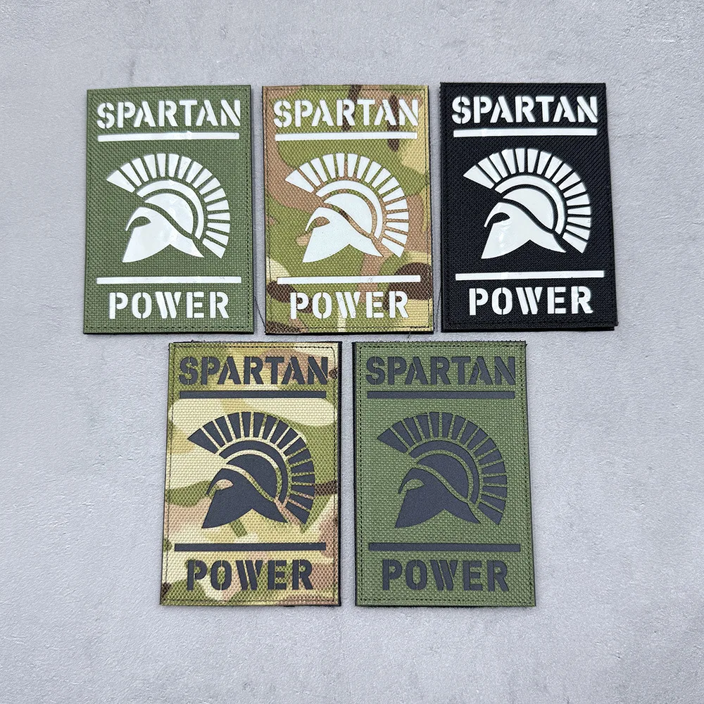SPARTAN POWER Nylon IR Luminous Patches Warrior Medical Reflective Tactical Badges for DIY Armband Clothing Backpack Decoration