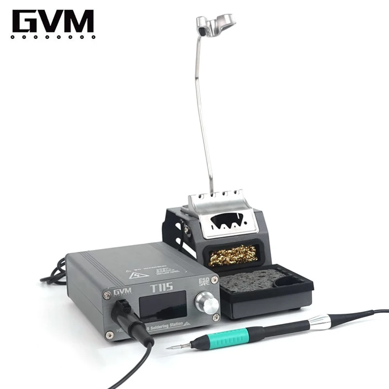 GVM T115 Intelligent Constant Temperature Welding Station With C115 Handle Soldering Station Phone Motherboard PCB Repair Tools