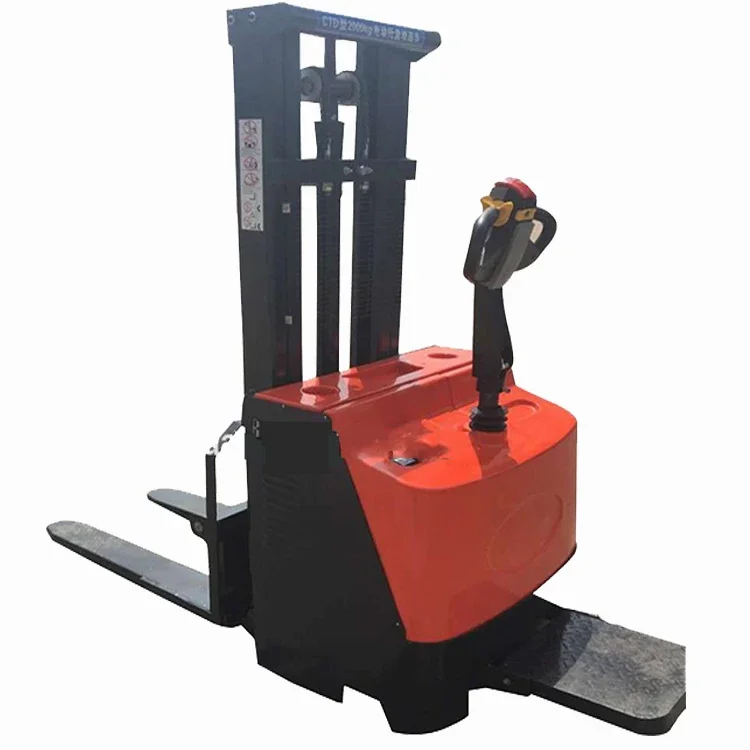 for Warehouse use 1ton 2ton 3ton forklift electric pallet stacker stand on full electric stacker on sale