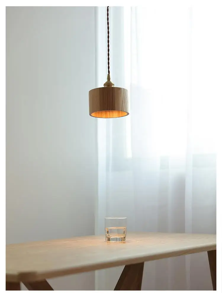 Nordic Modern LED Pendant Light Fixture  Wooden Loft Kitchen Island Hanging Lamp Home Decoration Lighting Suspension Design
