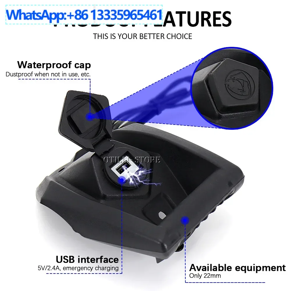 

For Yamaha NMAX125 XMAX125 Motorcycle Accessories GPS Navigation Stand USB Charging Port