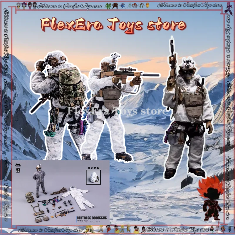 

[In Stock]HASUKI SA03 1/12 Scale Snow Mountain Ghost Action Figure 17cm Male Soldier Figurine Model Full Set Collectible Toy