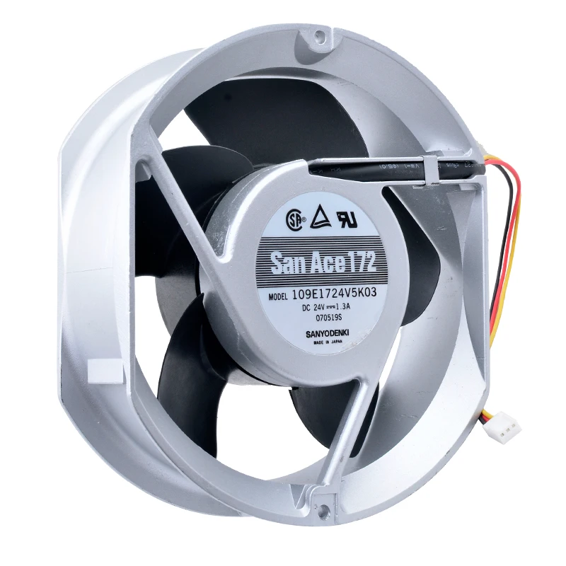 

109E1724V5K03 17cm 170mm fan 172x150x51mm DC24V 1.30A Large-volume aluminum cooling fan for inverter