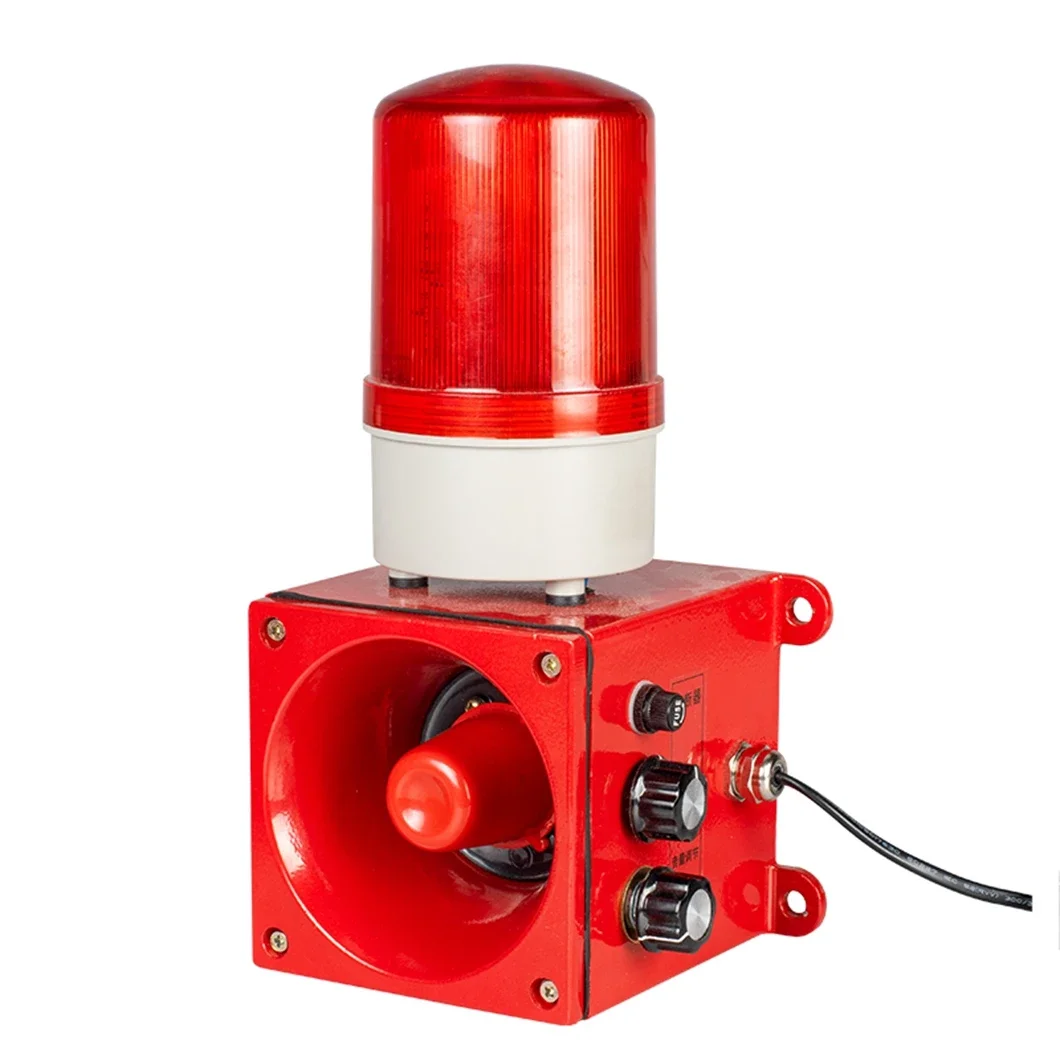 Waterproof IP67 120DB Sound Combination Alarm WS-01G Electronic Buzzer Audible Visual Alarm for Automobiles and Ships