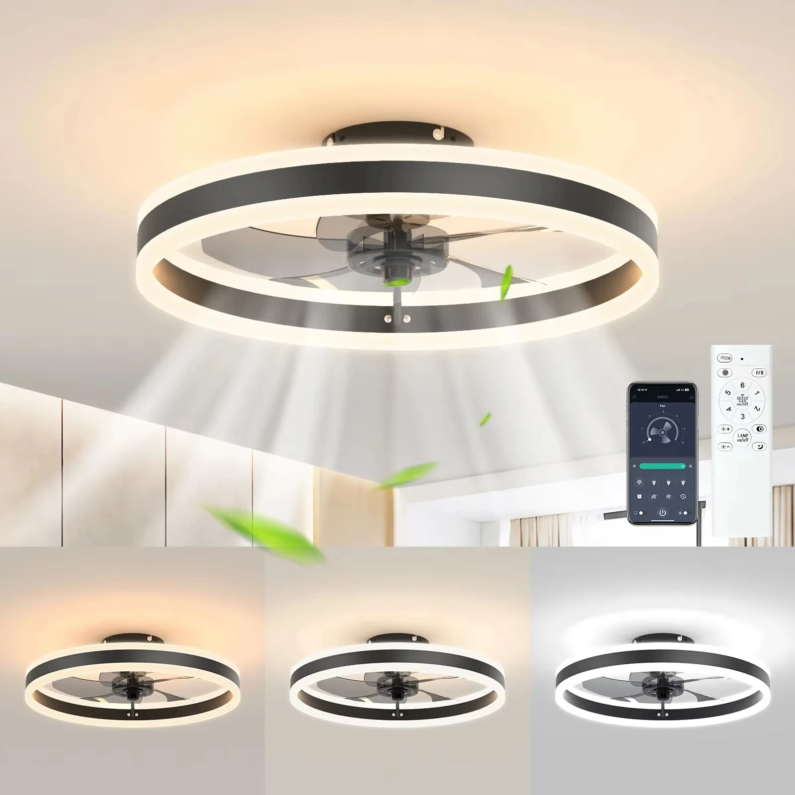 Smart Ceiling Fan - Ventilador de Teto Inteligente com Luzes